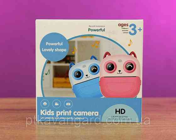 Детский фотоаппарат с моментальной печатью 