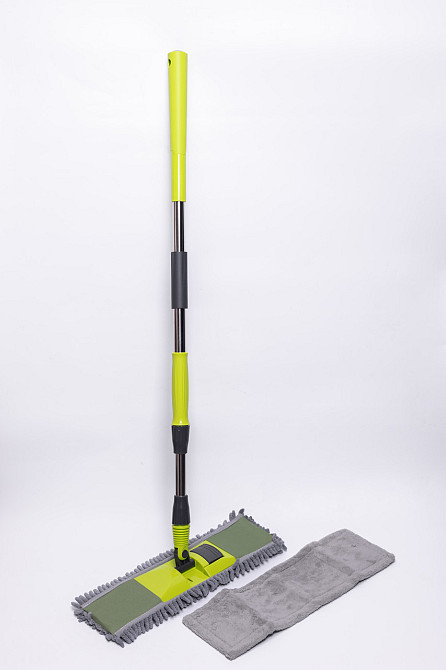 Household Швабра з телескопічною ручкою та насадкою з мікрофібри для миття підлоги, плитки, лам Киев - изображение 2