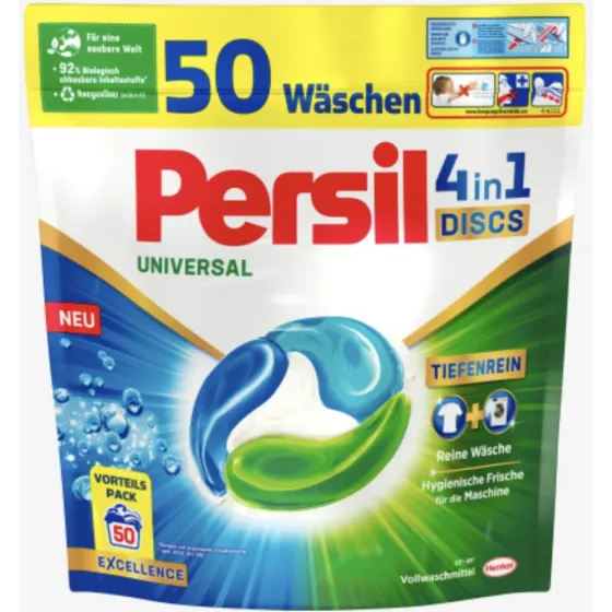 Капсулы для ститрки универсальные Persil 4 in 1 Universal 50 шт Львов