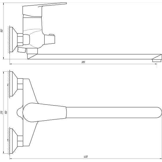 Змішувач для ванни DOMINO BLITZ DBC-208 Київ