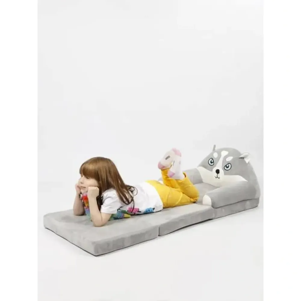 Мягкое детское кресло плюшевое, мягкое кресло-кровать для детей Вовк Серый Коломыя - изображение 5