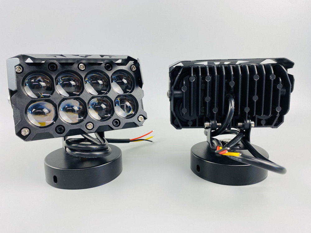 Фара LED 47W комплект, біле та жовте світло, 8 лінз Мукачево - фото 10