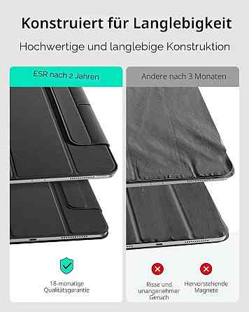 Чохол ESR Rebound Case для iPad Air 10.9 (2020) чорний Trifold магнітний з кріпленням для Pencil Київ