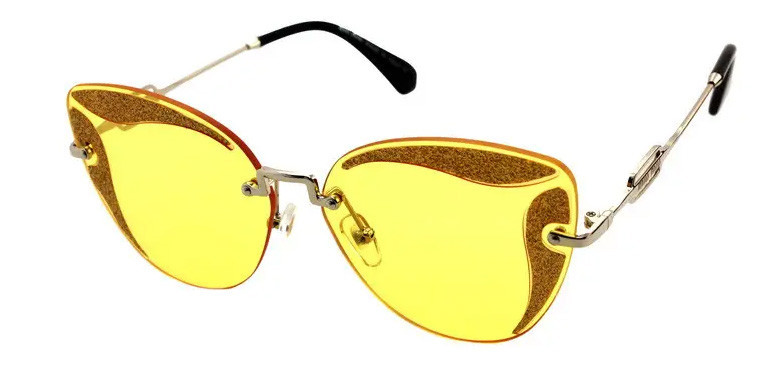 Очки солнцезащитные желтые женские Miu Miu Киев - изображение 1
