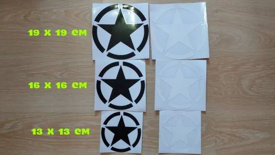 Наклейка на авто Звезда Киев