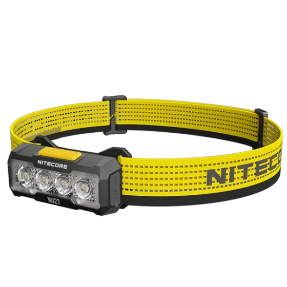 Налобный фонарь Nitecore NU27 600лм 123м USB-C (10 режимов) белый + красный свет (Черный) Винница