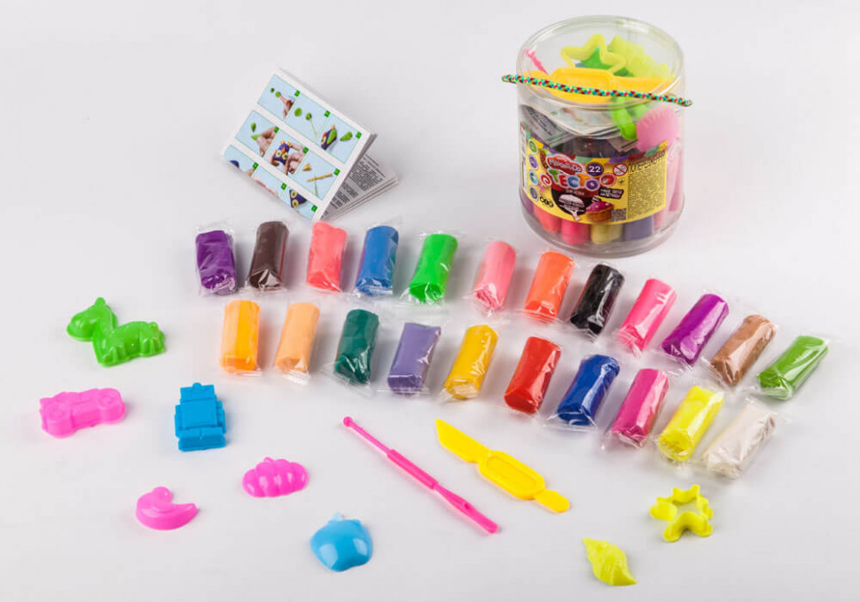 Дитяче тісто для ліплення Master Do 7457DT, 22 кольори у відрі Вінниця - фото 2