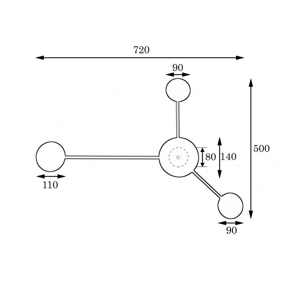 Оригинальное бра на стену 3-G4 черный Disk NL 7250-3 BK Киев - изображение 5