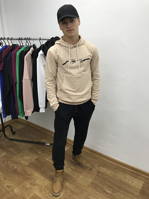 Спортивний костюм унісекс з АРТ картинкою "Створення Адама" Худді + джогери Чернівці - фото 6