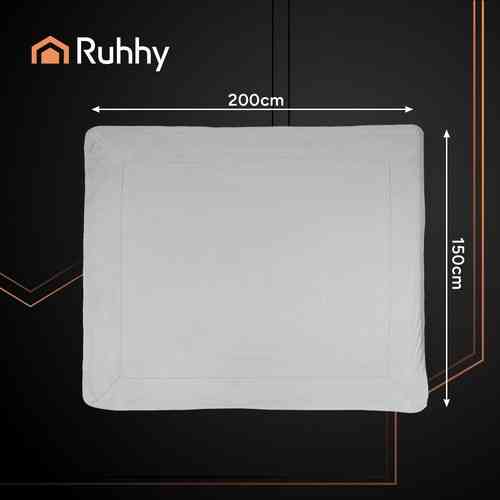 Двостороннє ковдру тепле 200х150 см Ruhhy (26293) Світло-сіре Нововолинськ