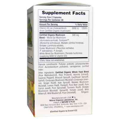 Вітамін Natures Plus Органічний Вітамін D3 5000IU, Source of Life Garden, 60 геле (NAP-30735) Вінниця