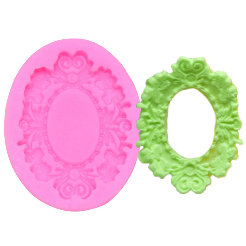 Молд силіконовий Рамка 55 на 43 мм рожевий Київ - фото 4