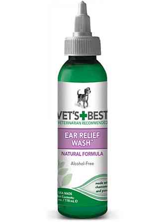 Vet`s Best Ear Relief Wash (Ветс Бест Іар Рельєф Ваш) засіб для чищення вух для собак Запоріжжя