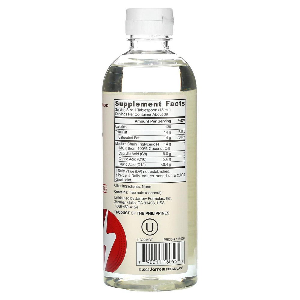 Олія MCT для схуднення Jarrow Formulas MCT Oil 591 мл Київ - фото 2