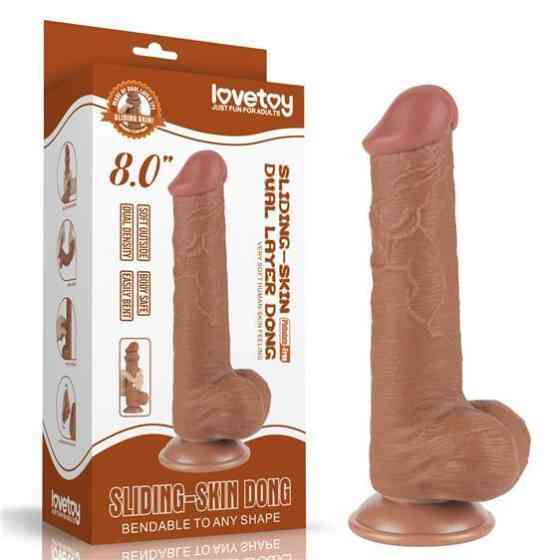 Фаллоимитатор - Sliding-Skin Dual Layer Dong 8