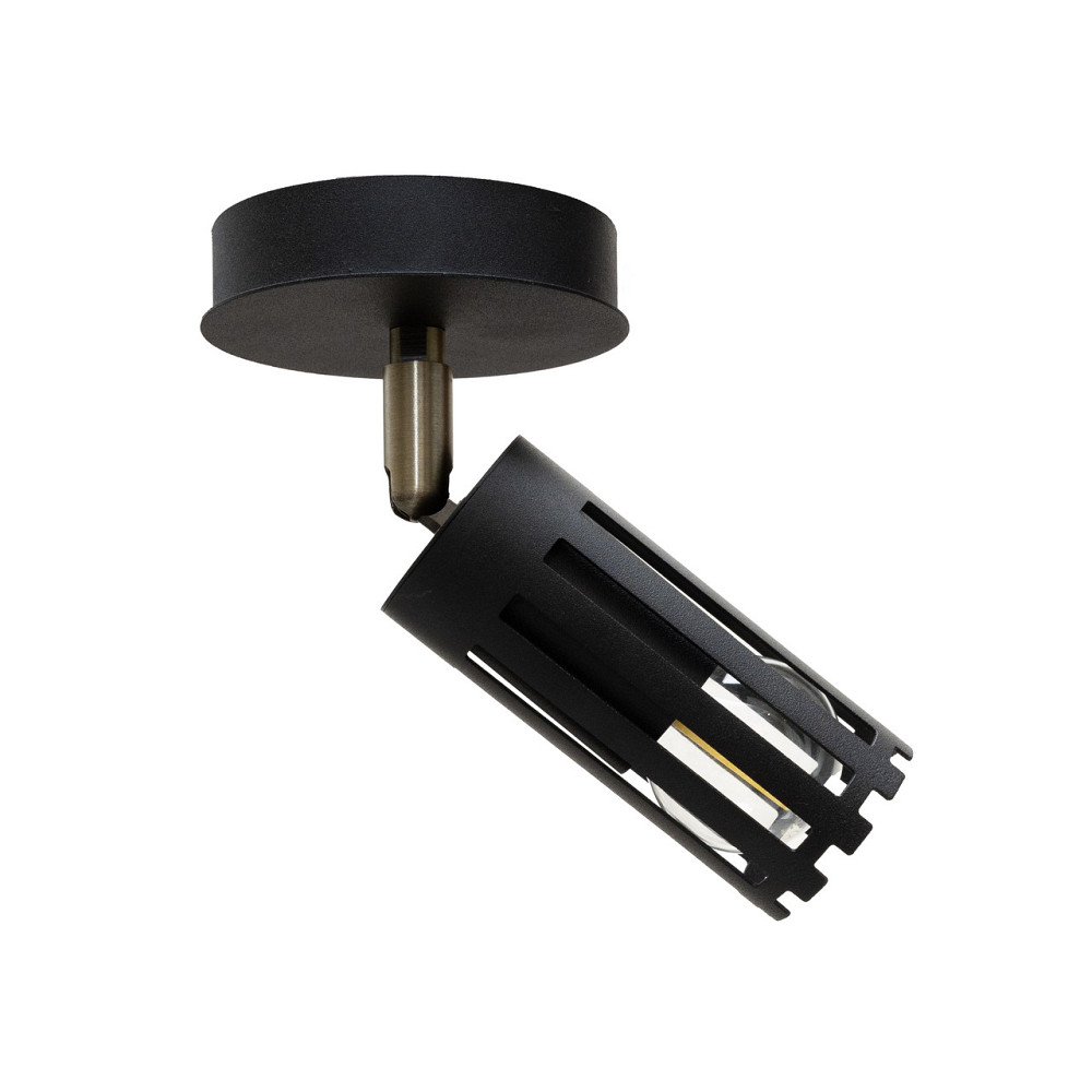 Світильник настінно-стельовий MSK Electric Teramo спот поворотний NL 18050-1 BK Одеса - фото 2