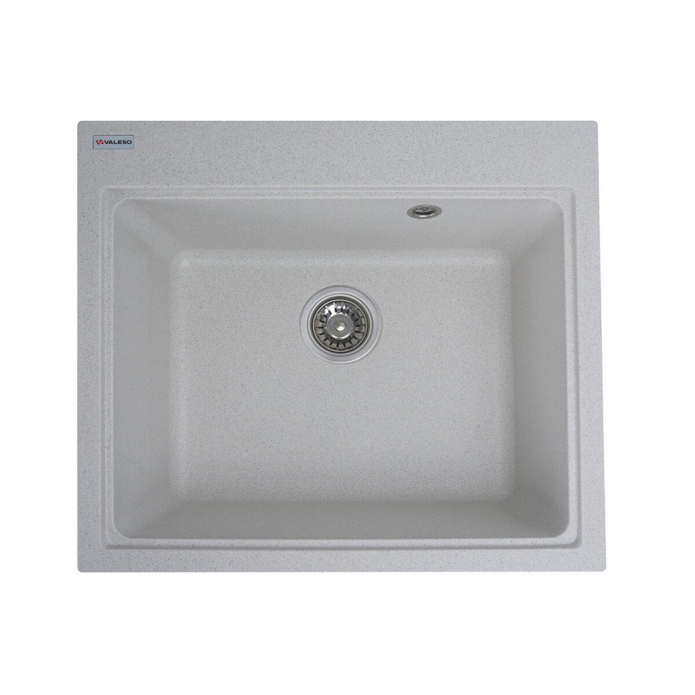 VALESO Гранітна мийка для кухні VALESO VESTA 5852 матова Біла в крапку Киев - изображение 1