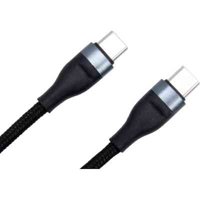 Дата кабель USB-C to USB-C 0.25m black Dengos (NTK-TC-TC-SHRT-BLACK) Винница