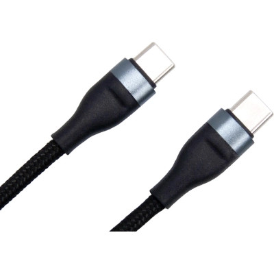 Дата кабель USB-C to USB-C 0.25m black Dengos (NTK-TC-TC-SHRT-BLACK) Винница - изображение 2