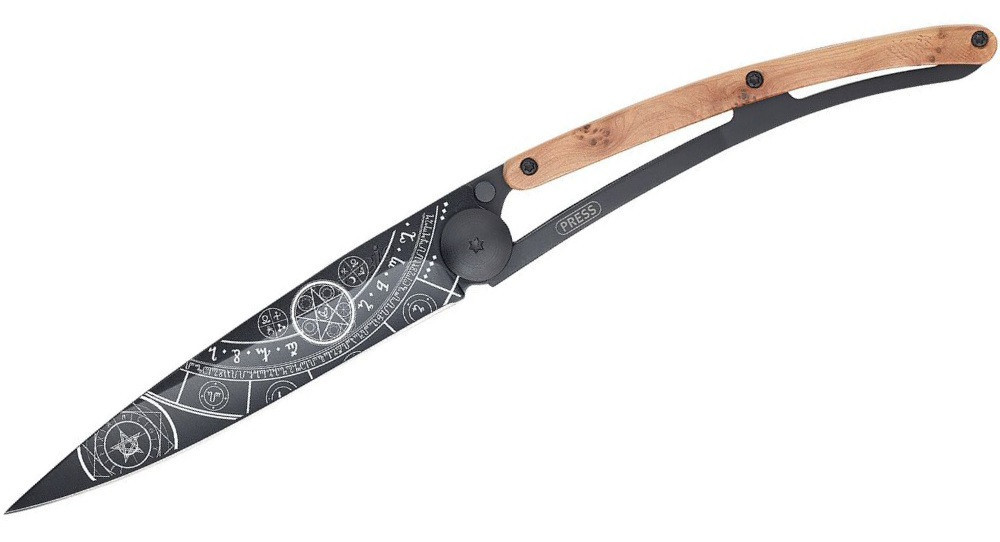 Универсальный Складной Нож с лазерной гравировкой Эзотерический Deejo 