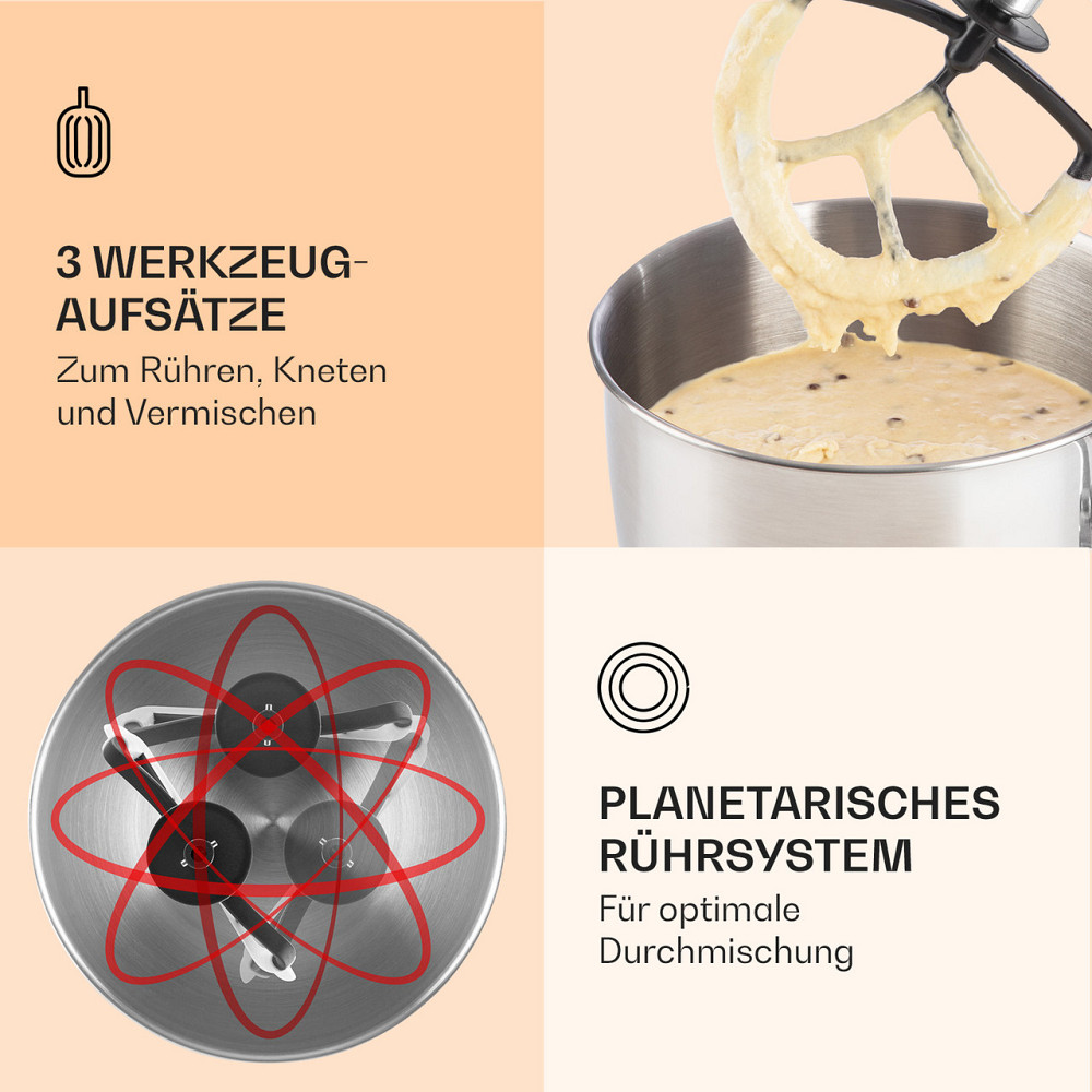 Кухонний комбайн Bella 2000 Вт/2,7 л.с., 5 л, неіржавка сталь, не містить BPA, білий (Німеччина, читати Рівне - фото 4