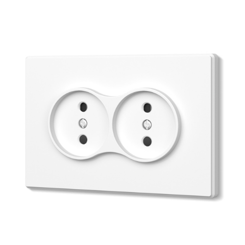 NOTA білий мат Розетка внутрішня 2-а без заземлення Videx Житомир