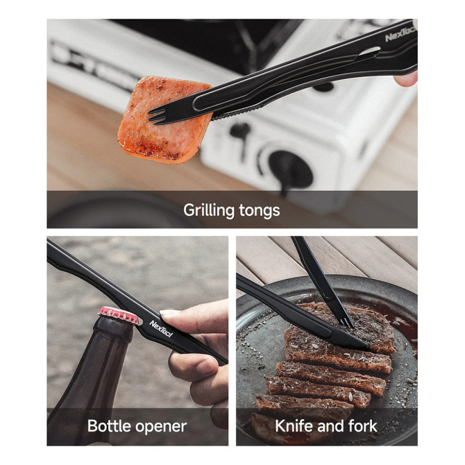 Набор кемпинговой кухонной посуды NexTool Outdoor Cooking set (6 предметов) Винница - изображение 6