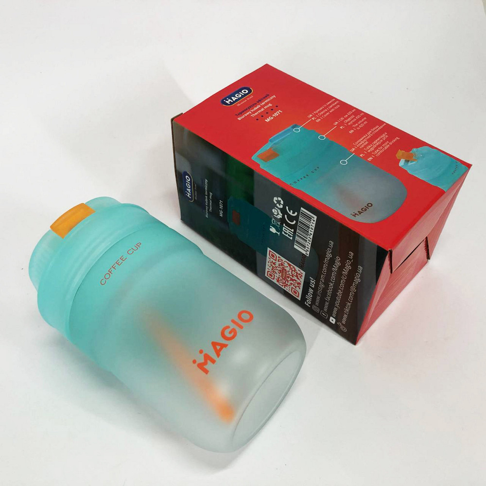 Туристичний термос для холодних і гарячих напоїв, Термос для чаю помповий, Термочашка на подорожі RP-44 Львів - фото 12