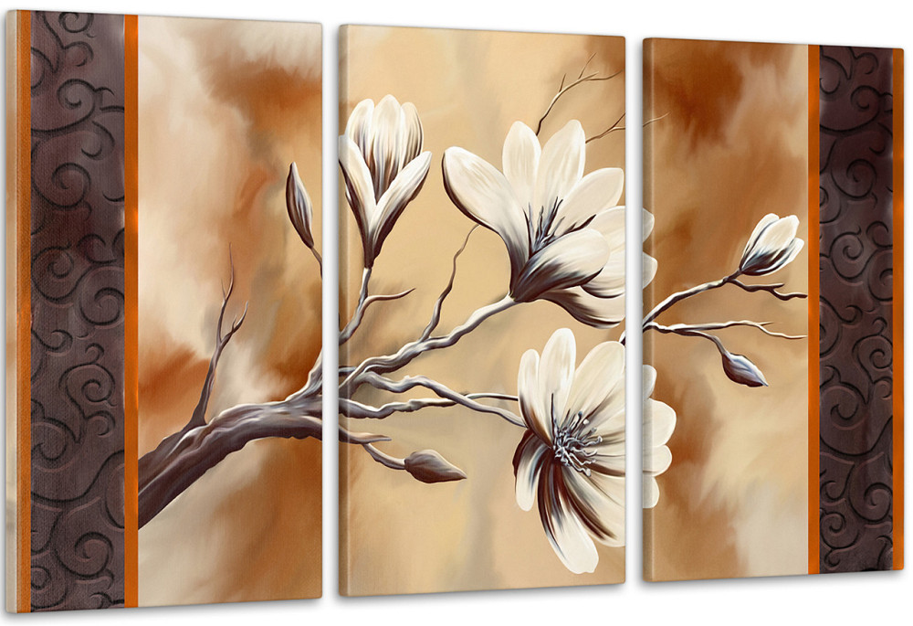 Модульна картина Квіти Абстракція Аrt-144_3А Київ - фото 1