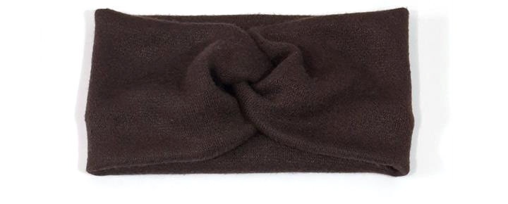 Пов'язка жіноча ангора коричнева Київ - фото 1