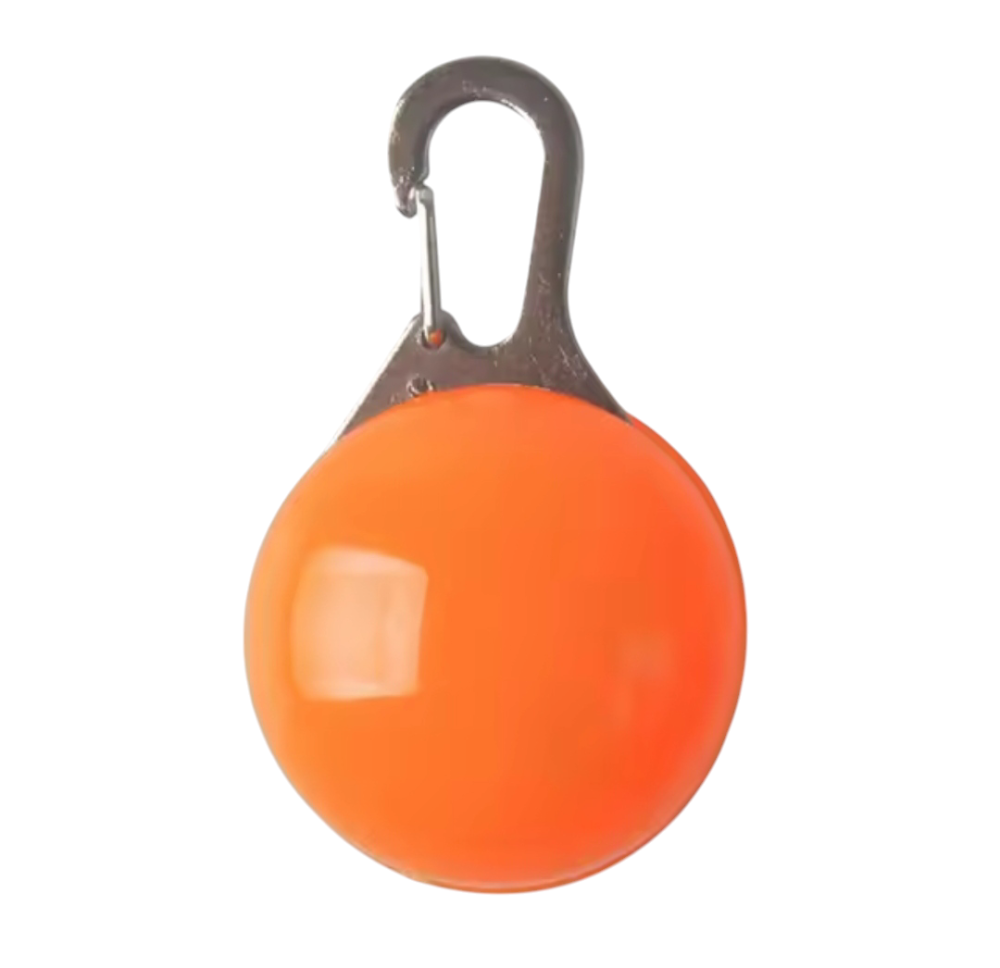 Світлодіодний кулон на нашийник для собак або котів має три режими підсвічування помаранчевий Київ - фото 1