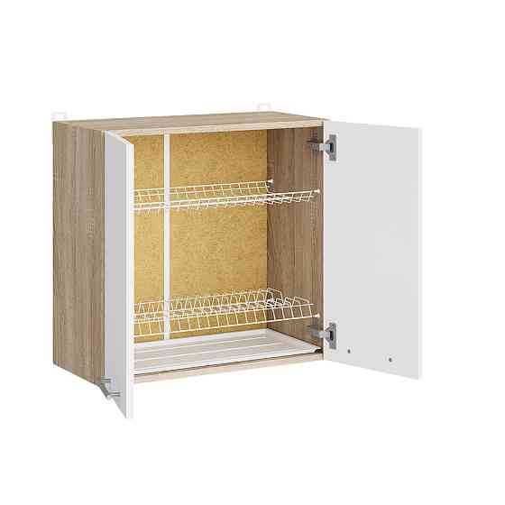 Кухонный модуль с сушилкой для посуды Эверест Эко 600 дуб сонома/нимфея альба 60х30х58 см (DTM-071008) Львов