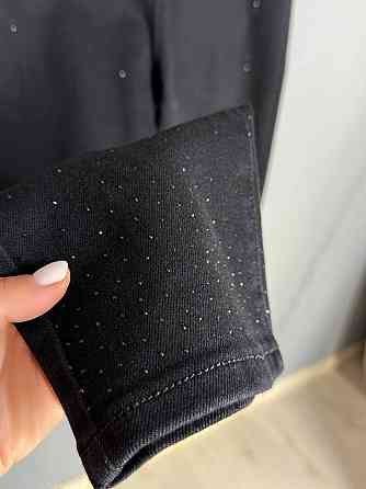 Джинси жіночі Ladyn 836 MOM на резинці розсип камінців великі розміри чорні, чорний, З6, 36, 105 см, 125 см Київ