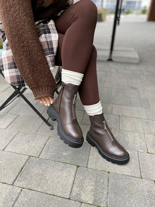 Garti Черевики жіночі GARTI 307 шоколадні (зима, шкіра натуральна) (6091) Коломыя - изображение 5