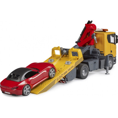 Спецтехника Bruder Эвакуатор Scania Super 560R с краном-манипулятором и автомобиль Roadster (03552) Винница - изображение 8