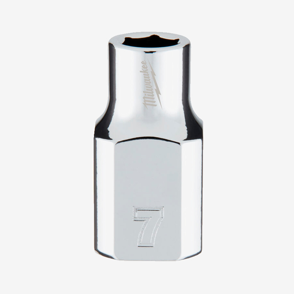 Головка хромована метрична 3/8'' MILWAUKEE, 7мм Одеса - фото 1