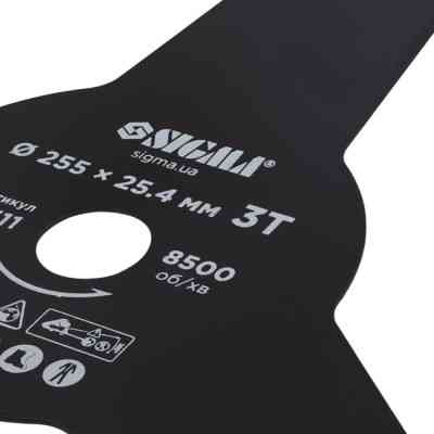 Нож для триммера Sigma 255x25.4мм, 3Т (5624311) Винница
