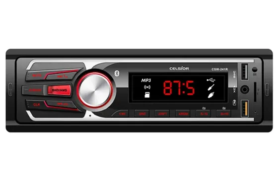 Автомагнитола Celsior CSW- 241R Red BT/USB+USB Charge/MicroSD/ISO/доп. разъем (без радиатора) Винница