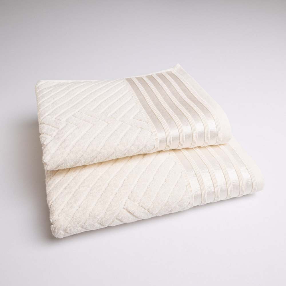 Комплект махровых полотенец SOFT 2шт GM Textile 50х90см, 70х140см 500г/м2 (Ванильный) Сумы - изображение 1