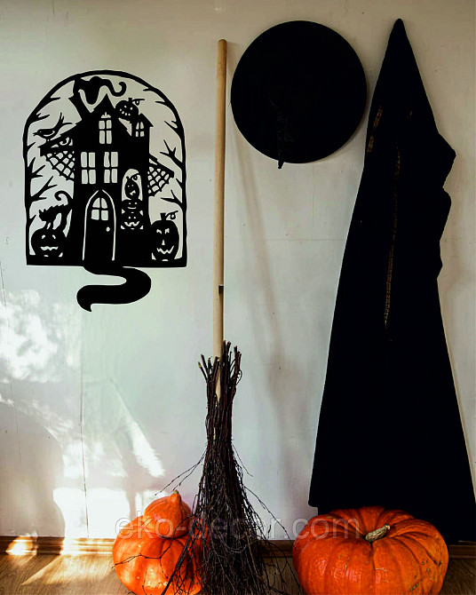 Декоративне настінне Панно «Замок», Декор на стіну 90*61 см, Чорний Київ - фото 5