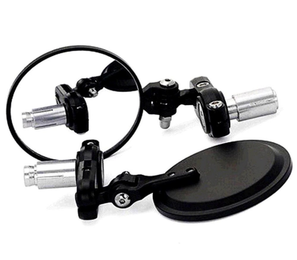 Зеркала в руль мотоцикла (металл D-80mm, внутр d- 22mm) Мукачево - изображение 1