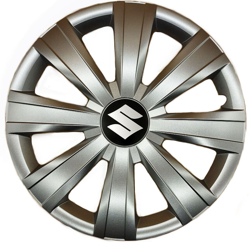 Автомобильные модельные колпаки R15 Suzuki 328 4шт, SJS, серебряные Киев - изображение 1