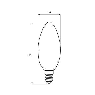 Лампочка EUROELECTRIC LED CL 9W 900Lm E14 4000K (LED-CL-09144(EE)) Вінниця