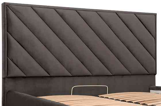 Ліжко Двоспальне Chicago VIP 180 х 190 см Riviera 97 З додатковою металевою цільнозварною рамою Темно-сірий Київ