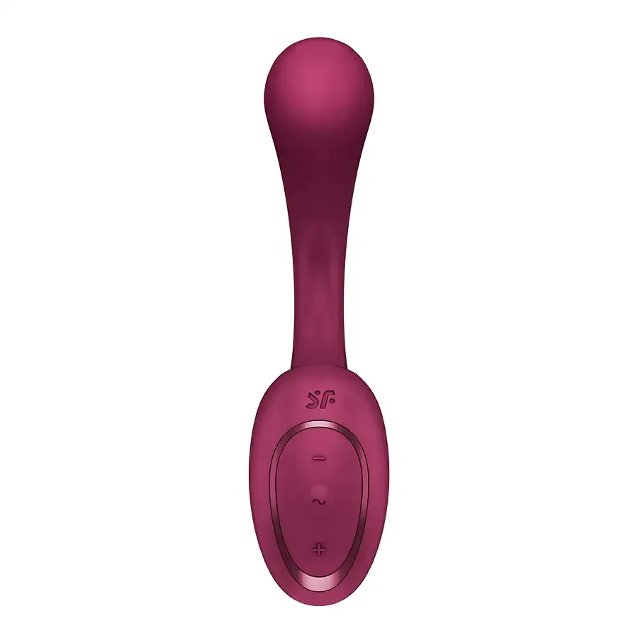 Вагинально-клиторальный вибратор Satisfyer G for Goddess 2 Wine Red, 2 мотора Львов - изображение 3