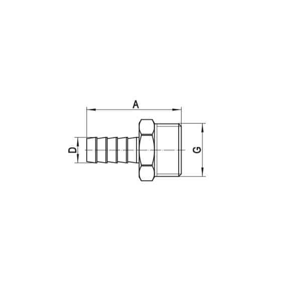 Штуцер для подсоединения шланга Koer KF.U08M-18 - 3/4