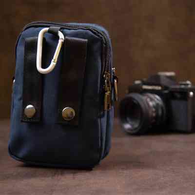 Сумка Vintage На пояс нейлон Синя (20649) Вінниця