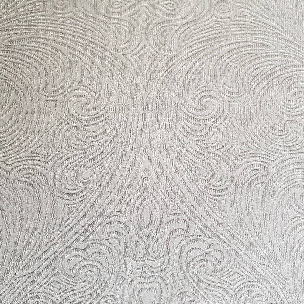 Шпалери метрові вінілові на флізелін Villa Marburg Lombardi вензель великий структурний бежевий Київ - фото 3