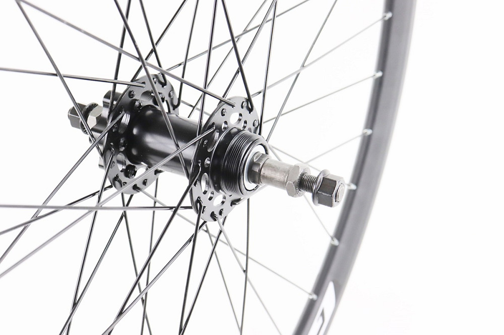 Колесо 27,5" заднє Disk-brake, обід та втулка 14Gx36H алюмінієві, під вільнобіг, кріпл. гайка, "GRAVITY" Київ - фото 3