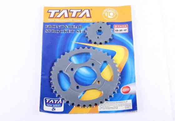 Зірка, к-т 2 шт.: задня + передня 39Т/16Т - 420Н мопед Дельта Мукачево